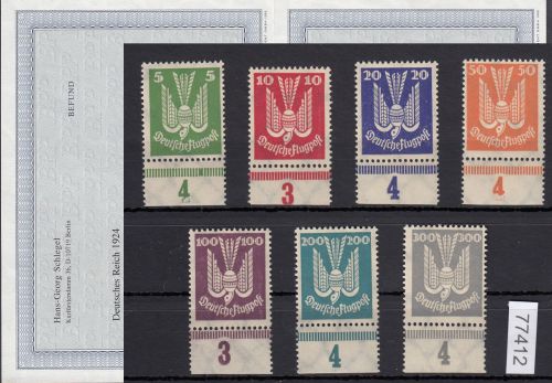 DR 1924, Mich.-Nr.: 344-50 **   geprüft Attest