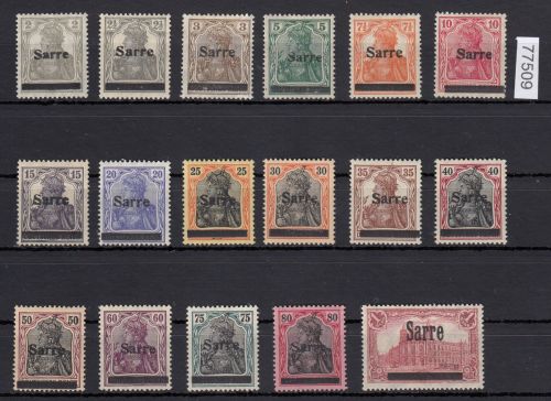Saargebiet 1920 Mi. Nr.  1-17 *