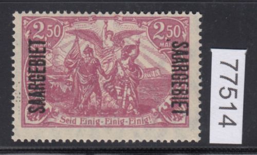 Saargebiet 1920 Mi. Nr. 43 a ** geprüft