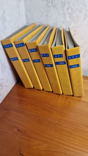 Briefealben  6 Album  (4 Ringe) ohne Schuber Leer  gelb für Briefe, Postk., ETB FDC