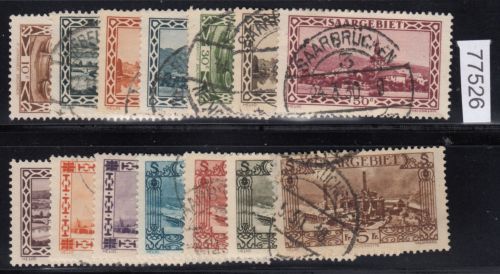 Saargebiet 1926 Mi. Nr. 108-21 gestempelt