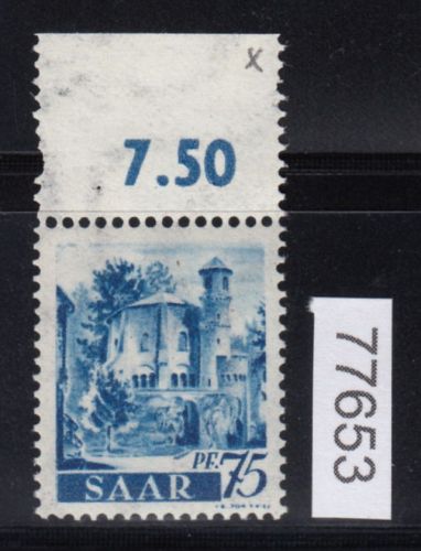 Saarland 1947 Mi. Nr. 222 X **   WZ 1 X