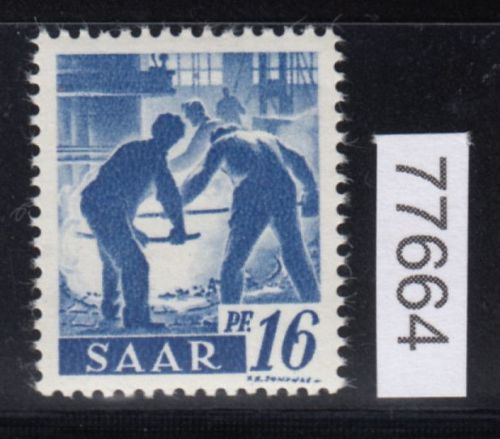 Saarland 1947 Mi. Nr. 231 II Fa **