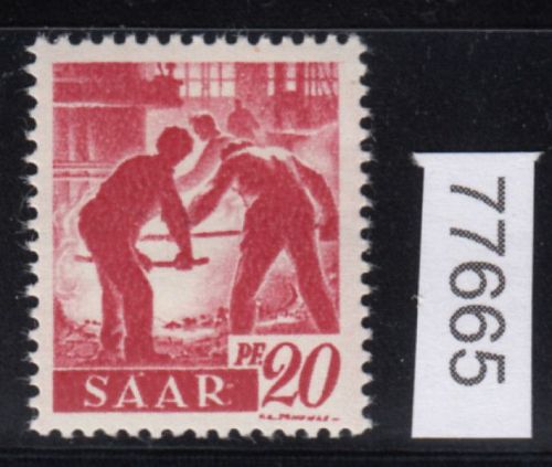 Saarland 1947 Mi. Nr. 232 II Fa **