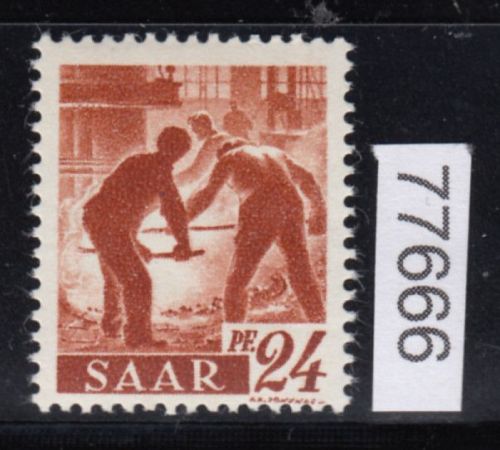 Saarland 1947 Mi. Nr. 233 II Fa **