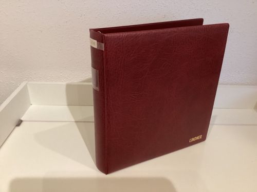 Lindner Ringbinder (18 Ringe) 1 mal gebraucht leer rot