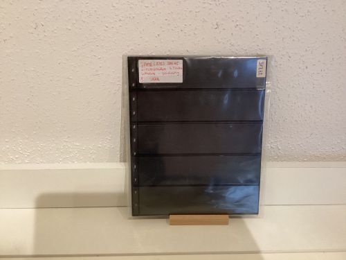 SAFE Variant Nr. 875 Einsteckblätter  5 Taschen   11 Ringe  schwarz gebraucht