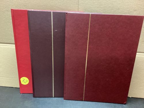 Briefmarkenalbum 3 Stück  weiß  a 12 Seiten gebraucht