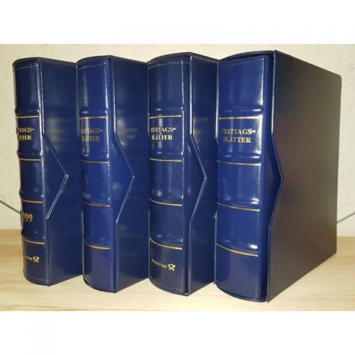 Post 1 Album (4 Ringe) mit Schuber Leer für Briefe, Postkarten, ETB, FDC