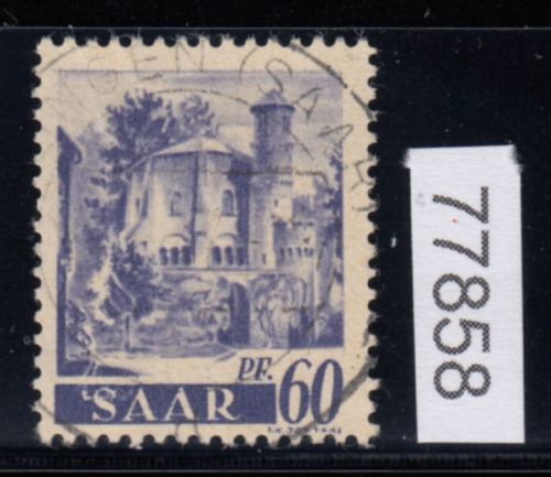 Saarland 1947 Mi. Nr. 221 III  gestempelt   Plattenfehler   200,00