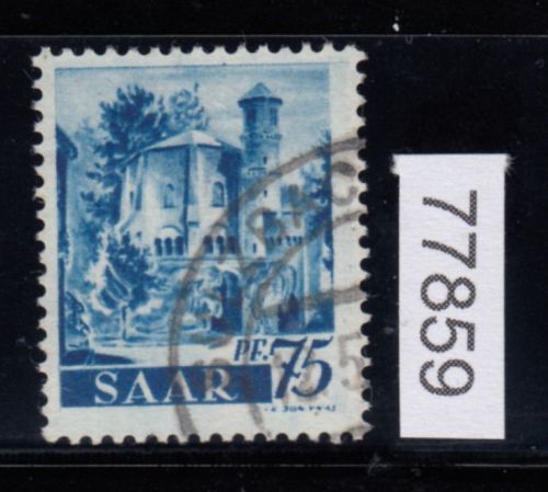 Saarland 1947 Mi. Nr. 222 Y V  gestempelt   Plattenfehler   25,00