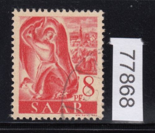 Saarland 1947 Mi. Nr. 209 I  gestempelt   Plattenfehler   18,00