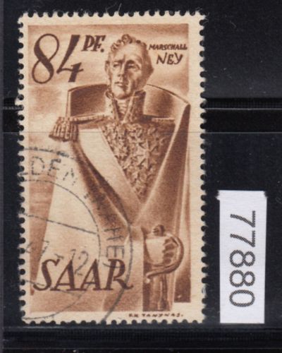 Saarland 1947 Mi. Nr. 224 VI  gestempelt   Plattenfehler   20,00
