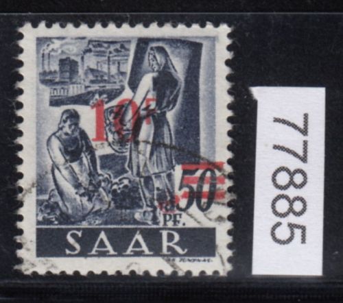 Saarland 1947 Mi. Nr. 235 II/I  gestempelt