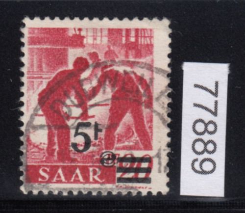 Saarland 1947 Mi. Nr. 232 II  Plf. I  gestempelt   Plattenfehler   20,00