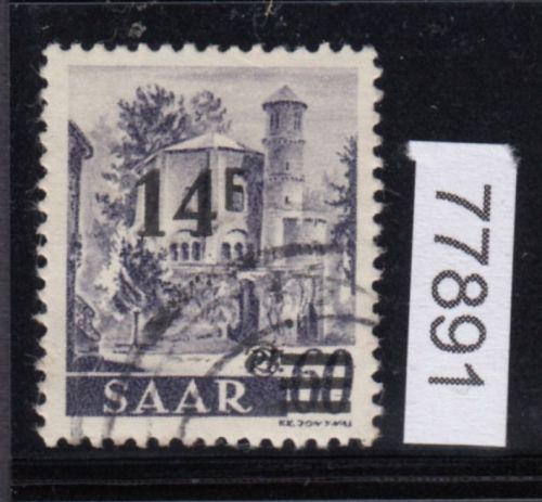 Saarland 1947 Mi. Nr. 236 II  Plf. I  gestempelt   Plattenfehler   40,00
