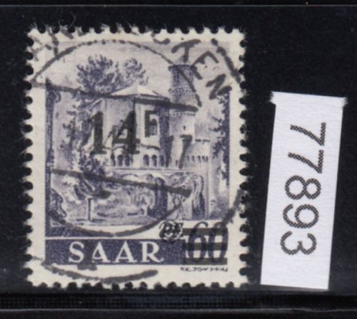 Saarland 1947 Mi. Nr. 236 II  Plf. III  gestempelt   Plattenfehler   120,00