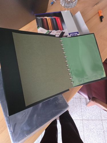 Safe  Album 861 Grün, Einlegeblätter grün für ETB, Briefe,ect. Neu