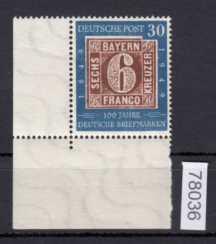Bund 1949, Mich.-Nr.: 115 ** Eckrand