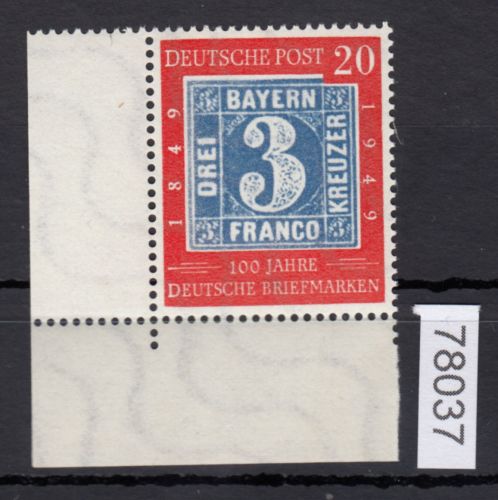 Bund 1949, Mich.-Nr.: 114 ** Eckrand