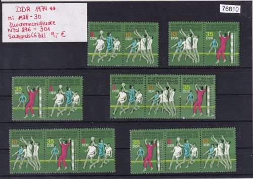 DDR 1974, Mich.-Nr.: 1928-30  **   Zusammendrucke Komplett