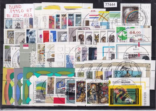 Bund 1995, Mich.-Nr.: 1772-1833 Gestempelt Bonn Komplett  LUXUS Zentrisch