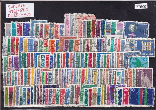 Schweiz 1961-1969 : Mi.-Nr.: 727 -  917 gest.