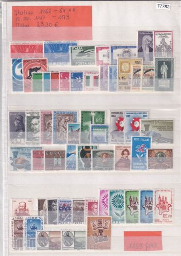 Italien 1962-64, Mich.-Nr.: 1117-1173 **  ohne 1158
