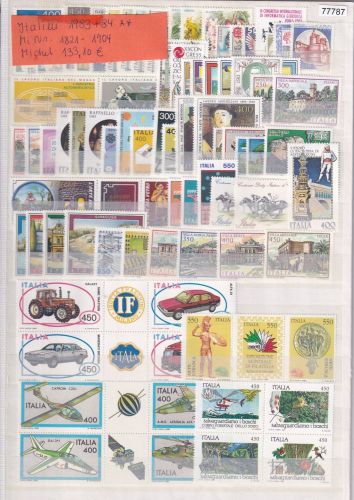 Italien 1983+84, Mich.-Nr.: 1821-1904 **