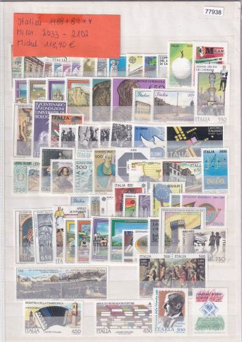 Italien 1988+89, Mich.-Nr.: 2033-2102 **