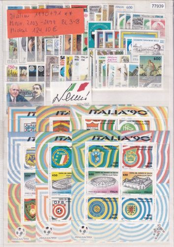 Italien 1990+91, Mich.-Nr.: 2103-2199 **