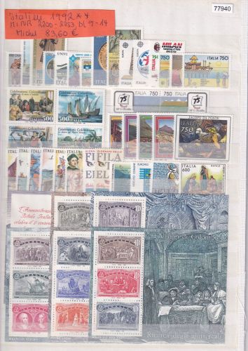 Italien 1992, Mich.-Nr.: 2200-2253 **
