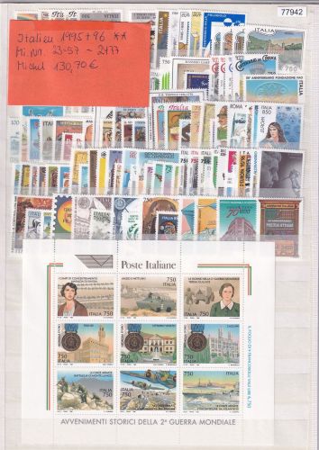Italien 1995+96, Mich.-Nr.: 2357-2477 **