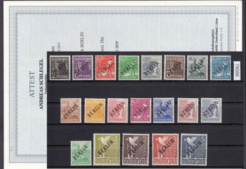Berlin 1948, Mich.-Nr.:   1-20 ** geprüft  Attest   LUXUS