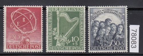 Berlin 1950, Mich.-Nr.: 71-73 **  geprüft