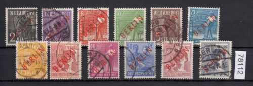Berlin 1949, Mich.-Nr.: 21-32 gestempelt