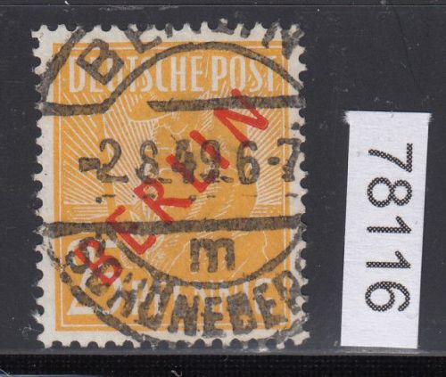 Berlin 1949, Mich.-Nr.: 27 LUXUS Voll-Stempel geprüft