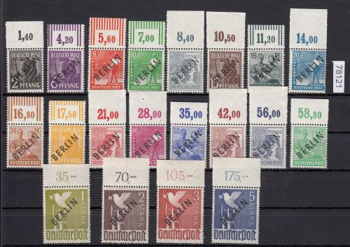 Berlin 1948, Mich.-Nr.:   1-20 **   Oberrand