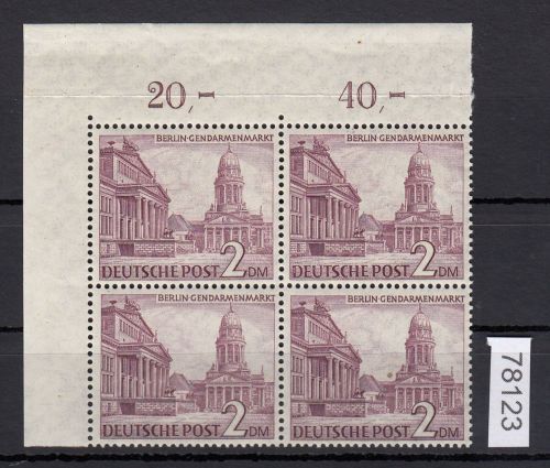 Berlin 1949, Mich.-Nr.: 58 ** Eckrand 4er.-Block   lesen