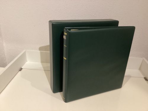KABE Ringbinder APOLLO + Schuber  leer  wattiert  grün
