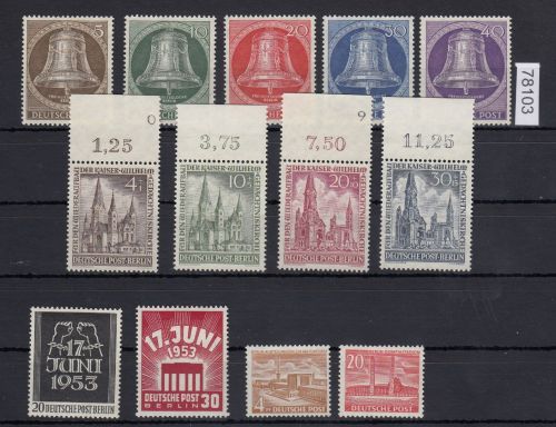 Berlin 1953, Mich.-Nr.: 101-113 **