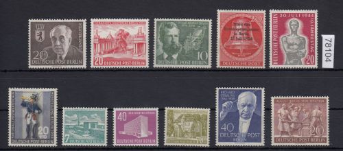 Berlin 1954, Mich.-Nr.: 115-125 **