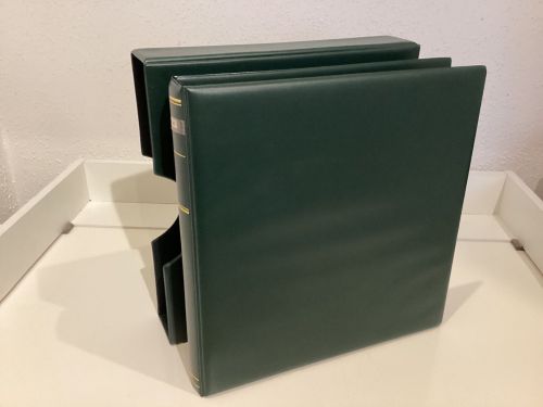 KABE Ringbinder APOLLO + Schuber  leer  wattiert  grün
