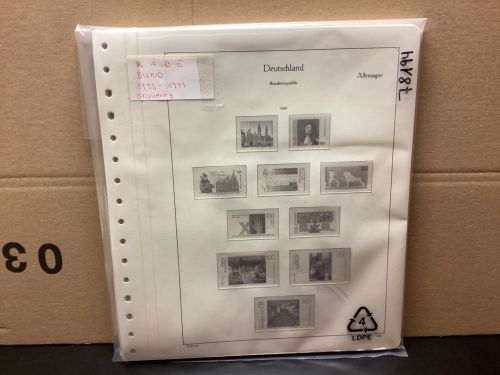 KABE  Bund 1995-99 Vordrucke   Neuwertig