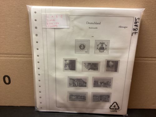 KABE  Bund  2000-04 Vordrucke   Neuwertig