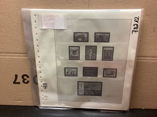 Lindner Island 2000+2001 Vordrucke neuwertig