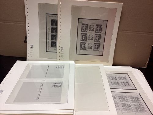 Lindner Vordruckblätter 1 er und 2-er Teilung Zubehör 75 Stück gebraucht