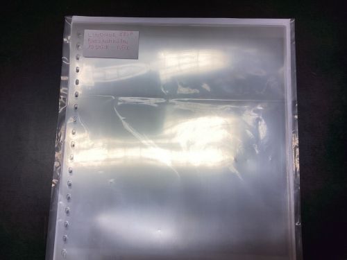 Lindner Blattschutzhüllen  880P 10 Stück glasklar 18-Ring- Lochung unbenutzt