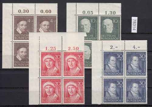 Bund 1949, Mich.-Nr.: 117-20  ** Eckrand