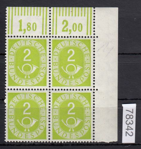 Bund 1951, Mich.-Nr.: 123 ** Eckrand    lesen